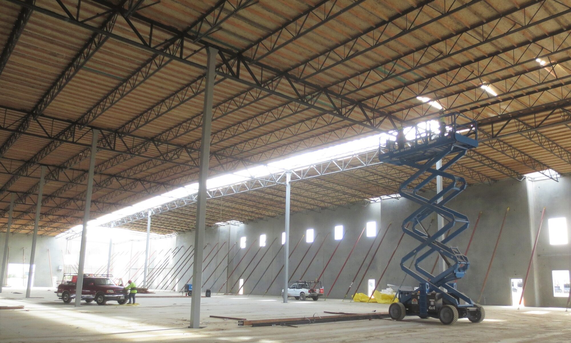 Tilt-up warehouse interior